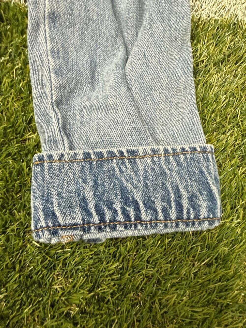Scoop Women's Light Wash Denim Bomber Jacket Full Zip Size M 8-10